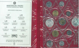 1992  - ITALIA REPUBBLICA  -  SET FIOR DI CONIO  - 11 MONETE  - PIER DELLA FRANCESCA   - - Mint Sets & Proof Sets