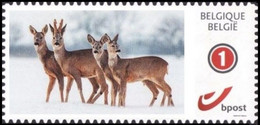 DUOSTAMP** / MYSTAMP** Magical Winter - Chevreuil / Reeën / Reh / Roe Deer - Autocollant / Zelfklevend / Selbstklebend - Neufs