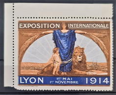 FRANCE 1914 - MLH - Exposition Internationale LYON - Vignette - Other & Unclassified