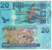 FIJI   20 Dollars P117   (ND 2012  )   Bird On Front - Logging+mining  On Back   UNC - Figi