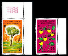 AFARS ET ISSAS 1974 - Yv. 390 Et 392 **   Cote= 7,00 EUR - Forêt Primaire Du Day (2 Val.)  ..Réf.AFA23369 - Unused Stamps