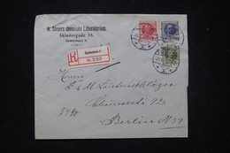 DANEMARK - Enveloppe Commerciale En Recommandé De Copenhague Pour L'Allemagne En 1910 - L 81256 - Covers & Documents