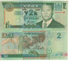 FIJI   2 Dollars P102a    (Commemorative 2000 )   The Millennium Begins   UNC - Figi