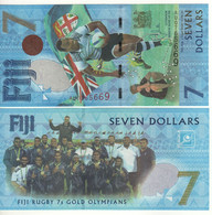 FIJI   7 Dollars P120a    (Commemorative 2016 )   Rugby 7s Gold Medal   UNC - Fiji