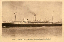 La Rochelle * Port De La Pallice * Paquebeau Poste Anglais En Rade * Bateau - La Rochelle