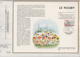 CEF N° 651 -   LE RUGBY -  1er JOUR -  9 Octobre 1982 -  BORDEAUX - Documenten Van De Post