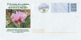 France PAP (Entier) Neuf Journée Des Orchidés Eyrignac 2007 Orchidée Stationery Orchid Orchideen Mint - Orchideen