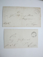 1869 , FRIEDRICHSTADT      , Klarer Stempel  Auf  2 Briefen - Schleswig-Holstein