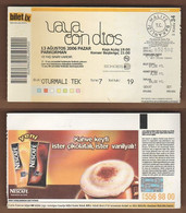 AC -  VAYA CON DIOS PARKORMAN, ISTANBUL CONCERT TICKET 13 AUGUST 2006 - Konzertkarten