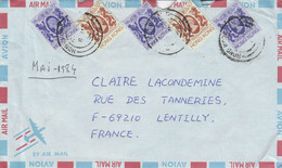 HONG KONG AFFRANCHISSEMENT COMPOSE SUR LETTRE POUR LA FRANCE - Storia Postale