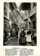 Castelnaudary * Rue Du Village * Le Cassoulet , Vieille Femme * Le Facteur * Types Et Gens Du Pays - Castelnaudary