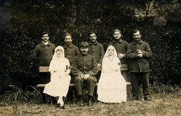 Bordeaux * Carte Photo * Hôpital Militaire * Infirmières Croix Rouge Red Cross * Soldats Militaires * 18ème Régiment - Bordeaux