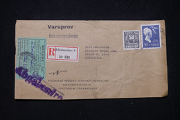 SUÈDE - Devant D'enveloppe Commerciale En Recommandé De Johanneshov Pour L 'Autriche En 1959 - L 81284 - Cartas & Documentos