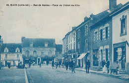 BLAIN   - Rue De Nante -  Place De L'Hôtel De Ville   Carte Rare - Blain