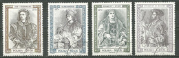POLAND Oblitéré 3454-3457 Rois Reines Princes Jean 1er Albert Gran Duc Alexandre 1er Jagellon Sigismon Auguste - Oblitérés