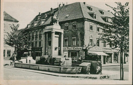 Alte Vintage Kleinformatkarte GROSSENHAIN/Sachsen, Marktbrunnen - Grossenhain