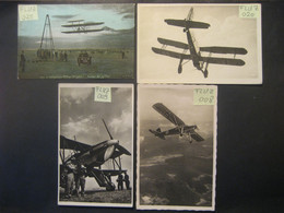 Deutschland- AK Konvolut Von 4 Karten Mit Kriegsflugzeugen Alle Ungebraucht - Colecciones Y Lotes