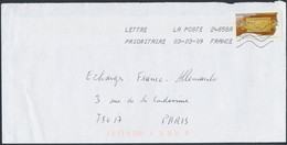 France - Timbre Adhésif YT A256 Seul Sur Lettre Oblitération TOSHIBA - Covers & Documents