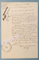 L.A.S 1845 KERATRY Né Rennes > Comte Tanneguy DUCHATEL - COLLET - Lettre Autographe - Musique - Zangers & Muzikanten
