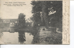 REF2571/ CP-PC Auderghem Chez Emile Laiterie Restaurant Rouge Cloître ( BXL > Somzée C.Etoile-Relais Laneffe En Arrivée) - Oudergem - Auderghem