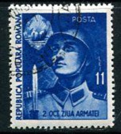 ROMANIA 1951 Army Day Used.  Michel 1291 - Usati