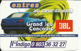 Carte De Concours , Entrez Au Coeur Du Son , Grand Jeu Concours " JBL " - Altri & Non Classificati