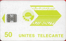 Djibouti - OPT - Light Green Logo - SC7 ISO, CN.00002340 Bottom Left, No Hole, 50U, Used - Dschibuti