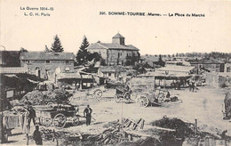 Somme-Tourbe         51        La Place Du Marché           (voir Scan) - Sonstige & Ohne Zuordnung