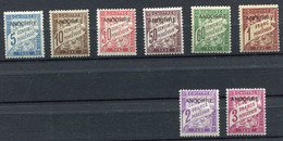 ANDORRE FRANCAIS TIMBRES-TAXE N°1 / 8 * - Nuevos