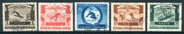 ROMANIA 1951 University Winter Games  Used  .  Michel 1247-51 - Gebraucht