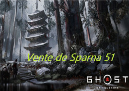 Ghost Of Tsushima - PS4 W-  A3 Plastifiée - Autres & Non Classés