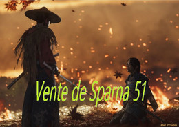 Ghost Of Tsushima - PS4  B-  A3 Plastifiée - Autres & Non Classés