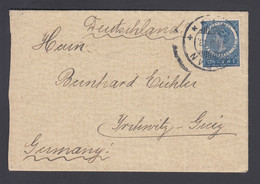 1913. NEDERL. INDIE. 12½ C Wilhelmina On Small Cover To Germany From MEDAN 15.9.13. () - JF368830 - Unclassified