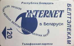 BELARUS : BLR122 120 Blue  INTERNET  L2 OVAL Chip USED - Belarus