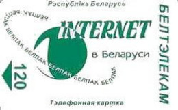 BELARUS : BLR121 120 Green INTERNET  L1 Ov.chip USED - Wit-Rusland