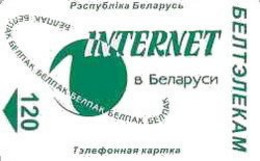 BELARUS : BLR120 120 Green INTERNET  L1 Sq.chip USED - Bielorussia