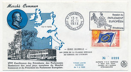 FRANCE - Env Affr 0,30 Drapeau - OMEC Strasbourg Conseil De L'Europe 15/1/1973 - Session Du Parlement Européen - Storia Postale