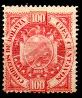 B879 - BOLIVIA - Valore Del 1894 Su Carta Sottilissima (+) LH - Qualità A Vostro Giudizio. - Bolivie