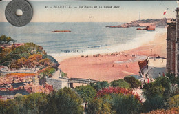 64 -  Carte Postale Ancienne De  BIARRITZ   Le Basta El La Base Mer - Biarritz