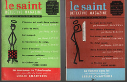 Lot 3 Livres  Détective Magazine N: 56-68 & 70 -  Le Saint - Années 1959 Et 1960 Editions Arthème Fayard - Jacquier, Ed.