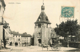 Ancenis * Rue Et Place De L'église * Attelage âne - Ancenis