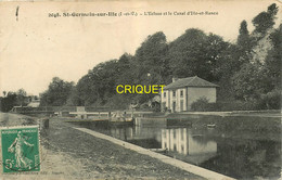 35 St Germain Sur Ille, L'écluse Et Le Canal D'Ille Et Rance, Affranchie 1913 - Saint-Germain-sur-Ille