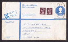 UK: Registered Stationery Cover, 1986, 2 Extra Stamps, Machin, 127 + 14 Rate, R-label Bristol E (minor Damage) - Zonder Classificatie