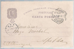 Portugal, 1898, For Apolda - Lettres & Documents