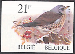 D - [853190]TB//ND/Imperf-c:50e-Belgique 1998 - N° 2792, ND/Imperf, Grive Litorne, Buzin, Oiseaux, Animaux - Ongebruikt