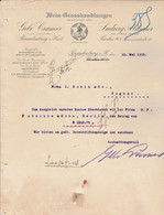 Lettre Illustrée 15/5/1912 Gebr. CRAMER Ludwig MITSCHER Wein Grosslandlungen BRANDENBURG A Havel & Berlin Allemagne - 1900 – 1949