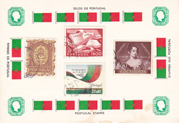 B01-234 2 Cartes Souvenir De Timbres Du Portugal 30-09-1985 - Lotes & Colecciones