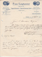 Lettre Illustrée 14/9/1903 Franz LANGHAMMER Cognac Brennerei - Special Essenzen Fabrik DÖLBEN Allemagne - 1900 – 1949