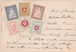 6 PREMIERS TIMBRES       PRECURSEUR 1899 - Premier