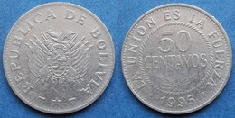 BOLIVIA - 50 Centavos 1995 KM# 204 Monetary Reform (1987) - Edelweiss Coins - Bolivië